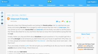
                            2. Internet Friends | Online Safety | Cyber Friends - Kidzworld.com - Cyberfriends Portal