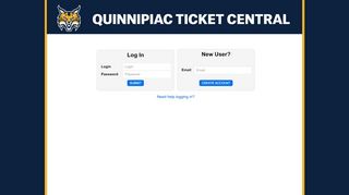 
                            1. Internet Login - Glitnir Ticketing - Quinnipiac Student Ticket Portal