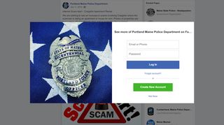
Internet Scam Alert - Craigslist... - Portland Maine Police ...  

