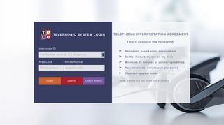 
                            3. Interpreter's Telephonic System Login - Www Telelangue Com Portal