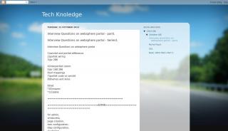 
                            6. Interview Questions on websphere portal - part1 - Tech Knoledge - Websphere Portal Interview Questions