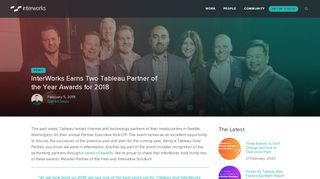 
                            3. InterWorks Earns Two Tableau Partner of the Year Awards for 2018 ... - Tableau Partner Portal
