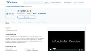 
                            2. InTouch GPS Reviews and Pricing - 2020 - Capterra - Always In Touch Gps Portal