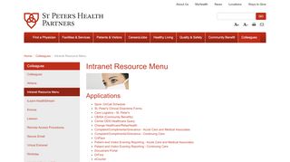 
                            2. Intranet Resource Menu - St. Peter's Health Partners - Che Webmail Portal