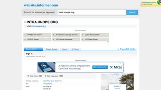 
intra.unops.org at WI. Sign in - Google Accounts
