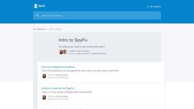 
                            6. Intro to SpyFu SpyFu Help Center