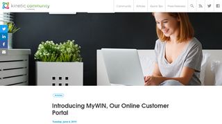 
                            4. Introducing MyWIN, Our Online Customer Portal | Windstream ... - Windstream Client Portal