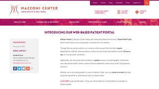 Introducing our web-based Patient Portal  Mazzoni Center
