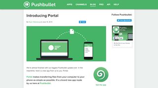 
                            2. Introducing Portal | Pushbullet Blog - Portal Pushbullet Com