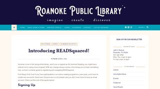 
                            7. Introducing READSquared! – - Roanoke Public Library - Readsquared Portal