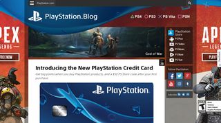 
Introducing the New PlayStation Credit Card – PlayStation.Blog  
