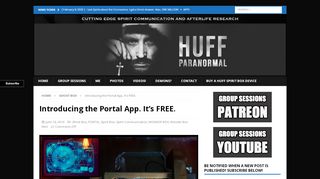 
                            1. Introducing the Portal App. It's FREE. | Huff Paranormal - Huff Portal App