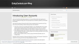 
                            6. Introducing User Accounts | EntryCentral.com Blog - Entry Central Organiser Portal