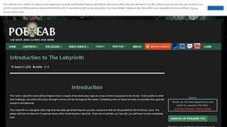 
                            3. Introduction to The Labyrinth – POELab - 6 Portals In Labyrinth Poe