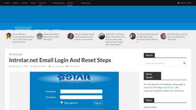 Intrstar.net Email Login And Reset Steps - Gruntstuff