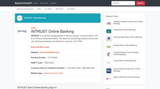 
                            9. INTRUST Bank Online Banking Sign-In - BanksOnline247 - Intrust Bank Online Banking Portal