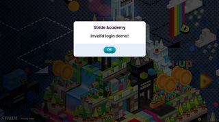 
                            4. Invalid login demo! - Stride Academy - Stride Academy Sign In