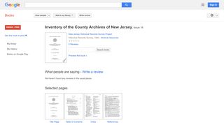 
                            7. Inventory of the County Archives of New Jersey - Vlt Name Portal