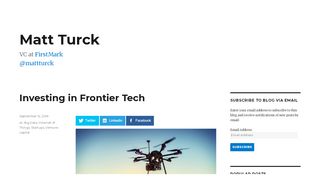 
                            7. Investing in Frontier Tech – Matt Turck - Frontier Tech Investor Portal