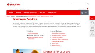 
                            5. Investment Services - Santander Bank - Santander Share Account Portal