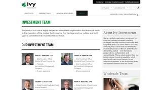 
                            7. Investment Team | Ivy Investments - Mackenzie Advisor Portal