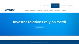 Investor Portal - Yardi Systems Inc. - Real Estate Investor Portal