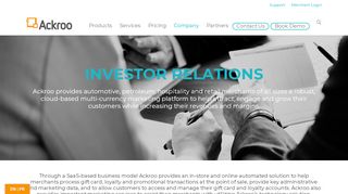 
                            8. Investor Relations - Investors - Ackroo - Ackroo Portal