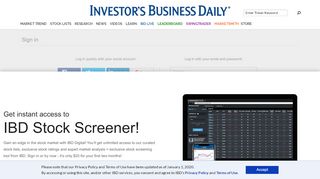 
                            2. Investor's Business Daily | Login - My Ibd Login