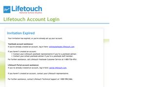 
Invitation Expired - Lifetouch Account Login
