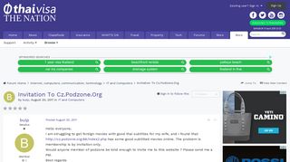 
                            4. Invitation To Cz.Podzone.Org - IT and Computers - Thailand Visa ... - Podzone Sign Up
