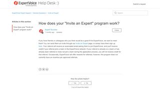 
                            7. Invite an Expert - Experticity Expert Support - ExpertVoice - Experticity Sign Up