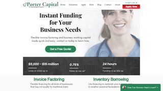 Invoice Factoring | Porter Capital Corporation | United States - Porter Finance Portal