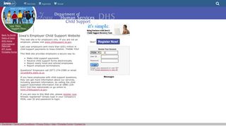 
                            3. Iowa DHS Employer Site - Child Support Recovery Iowa Portal