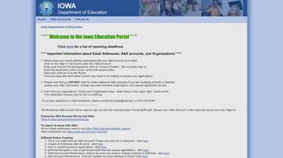 
Iowa State Department of Education - Iowa Education Portal - Iowa.gov
