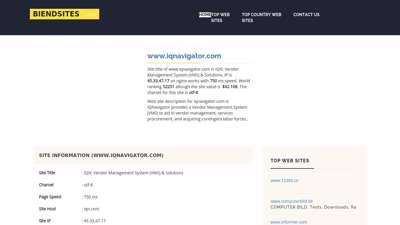iqnavigator.com - IQN: Vendor Management System (VMS ...