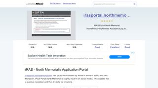 
                            4. Irasportal.northmemorial.com website. IRAS - North Memorial's ... - Iras Portal North Memorial