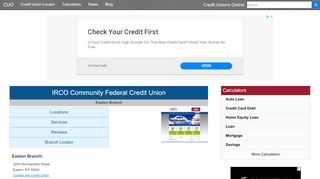 
                            3. IRCO Community Federal Credit Union - Easton, PA at 2240 ... - Irco Credit Union Portal