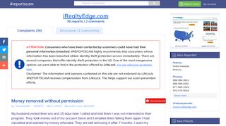
                            6. iRealtyEdge.com >> 38 Complaints and Reviews | #ReportScam - Myrealtyedge Portal