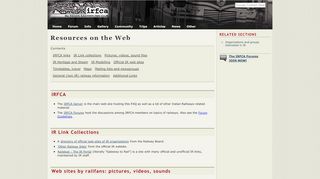 
                            6. [IRFCA] Indian Railways FAQ: Resources on the Web - Irfca Portal