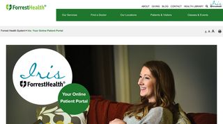 
                            8. Iris: Your Online Patient Portal - Forrest Health - Iris Online Sign Up
