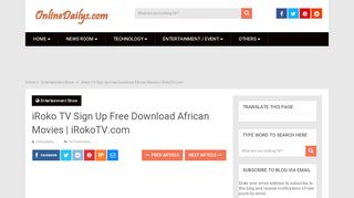 
                            7. iRoko TV Sign Up Free Download African Movies | iRokoTV.com - Irokotv Com Sign Up