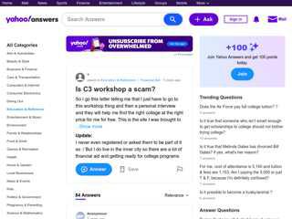 Is C3 workshop a scam? | Yahoo Answers