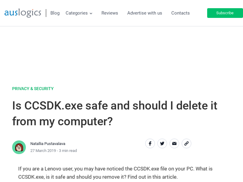  1. Is CCSDK.exe safe and should I delete it from my computer . 