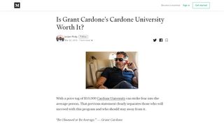 
Is Grant Cardone's Cardone University Worth It? - Jordan ...
