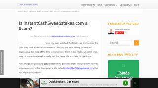 
                            4. Is InstantCashSweepstakes.com a Scam? - Instantcashsweepstakes Com Portal