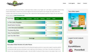 
                            4. Is Lotto Palace A Scam Website? See Our Player Reviews Of ... - Lottopalace Portal