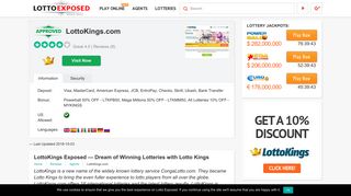 
                            5. Is LottoKings a Scam or Legit? Read 11 Reviews! - Congalotto Login