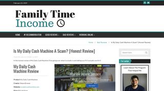 
                            3. Is My Daily Cash Machine A Scam? [Honest Review] - Family ... - My Daily Cash Machine Portal