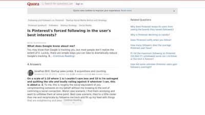 Is Pinterest's forced following in the user's best ...