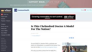 
Is This Chelmsford Doctor A Model For The Nation? | CommonHealth
